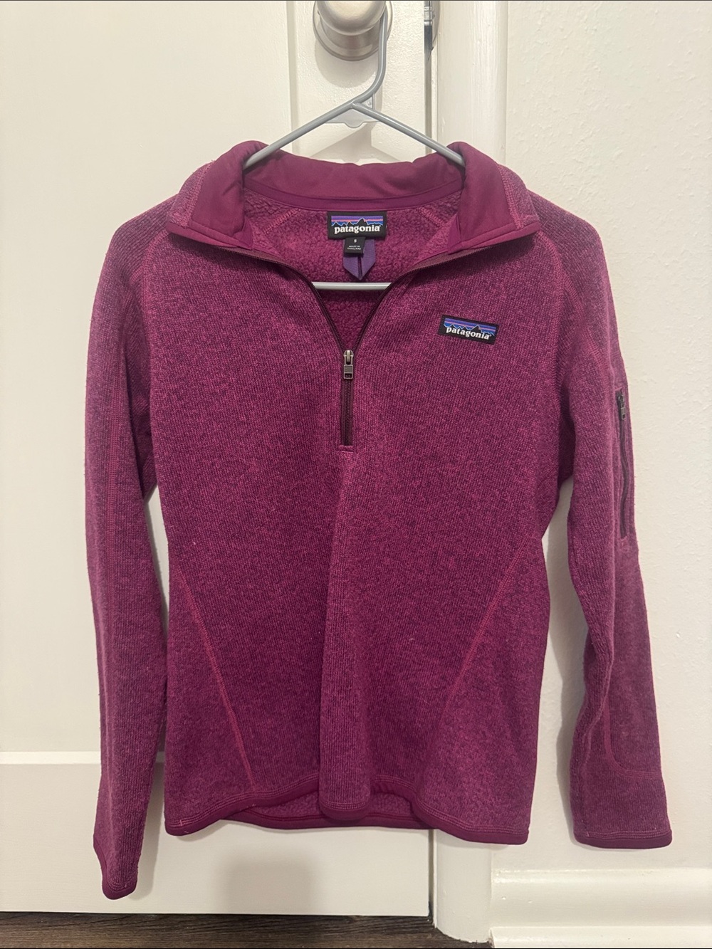 Patagonia Women's Deep Magenta Half-Zip Turtleneck Fleece